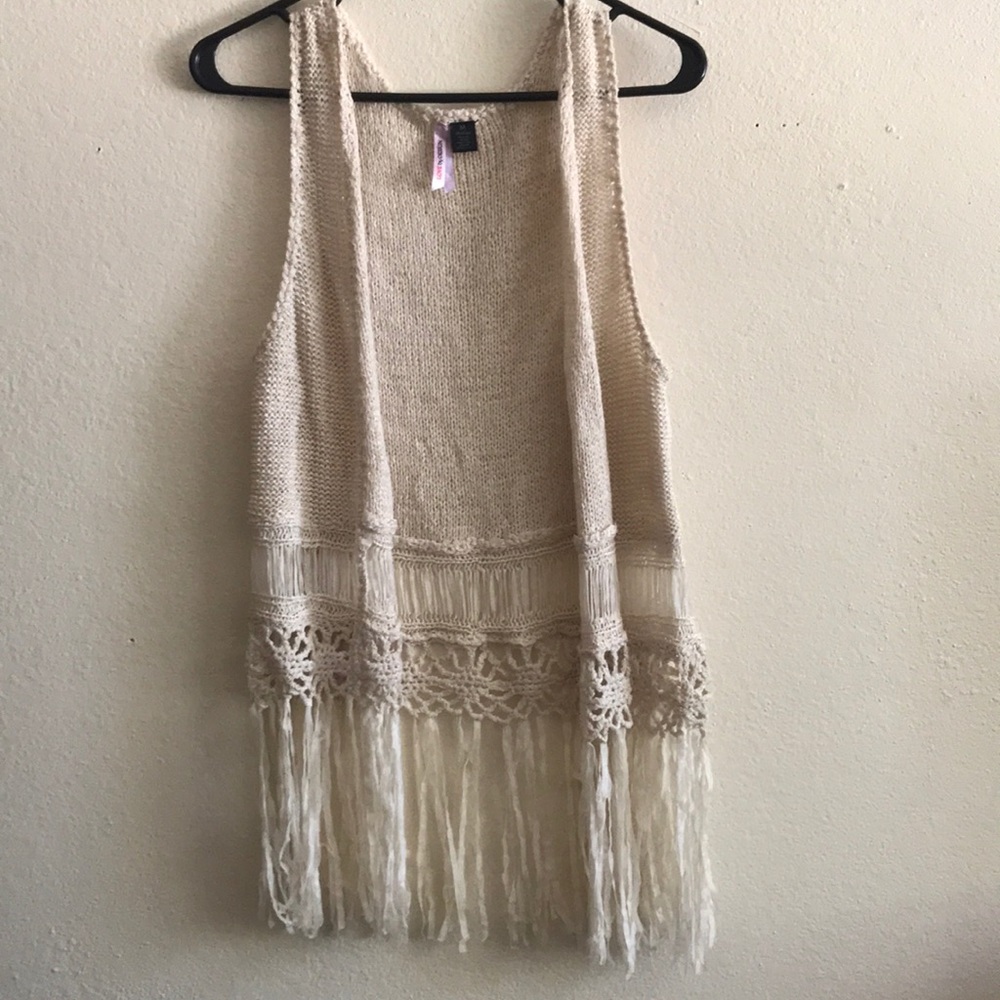 🕊Cream knit cardigan